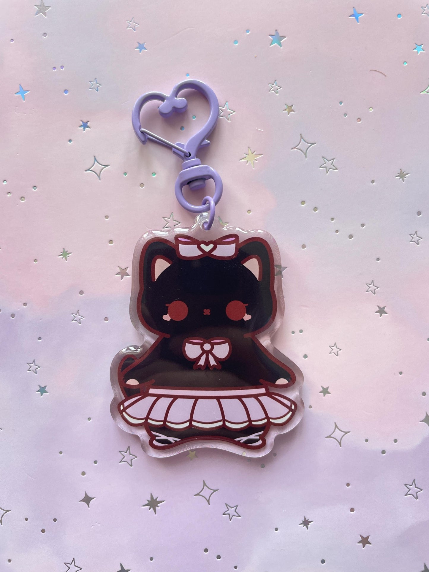 Cat Ballet Keychain