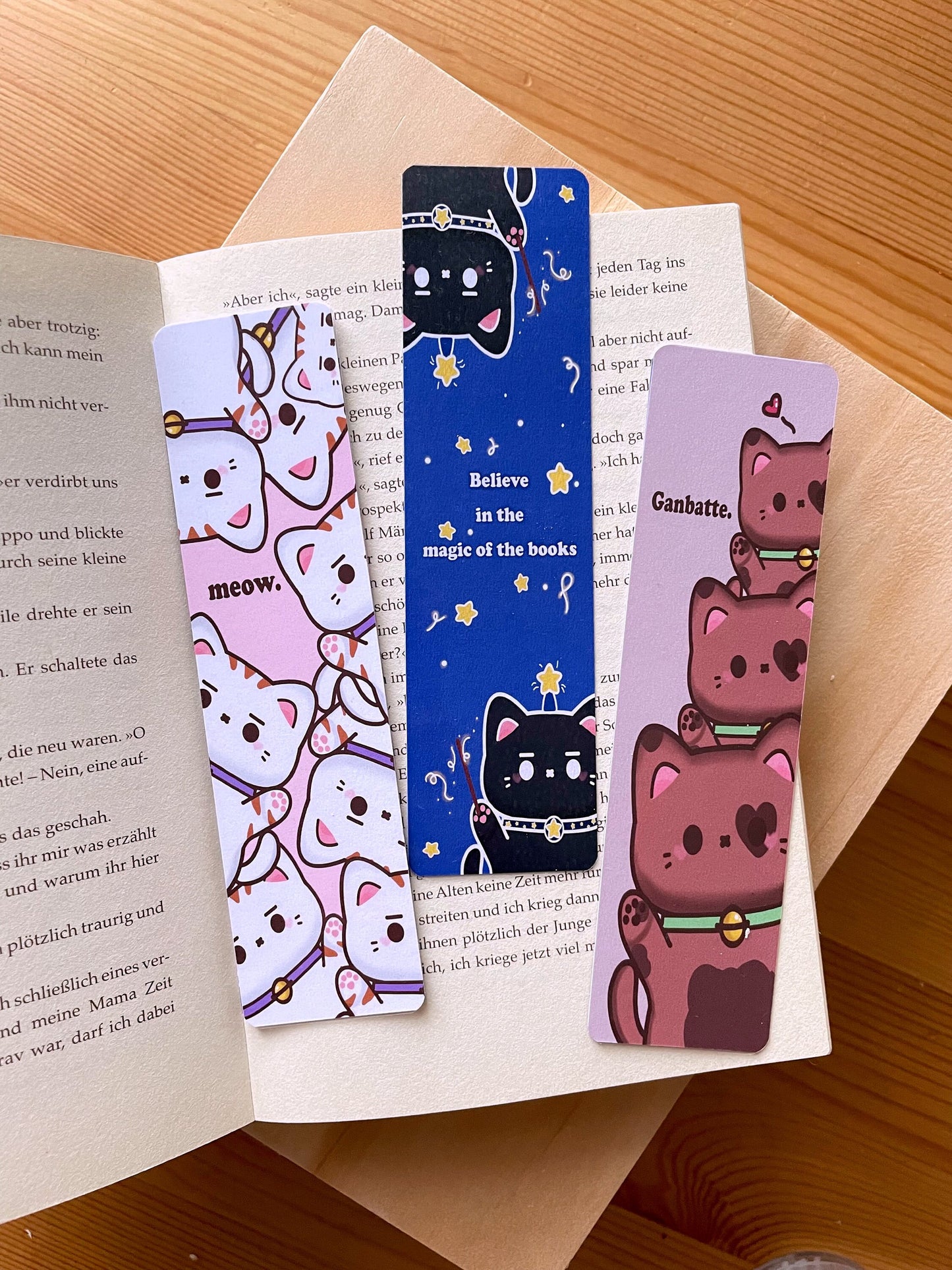 Cat Motivation Bookmarks | double sided