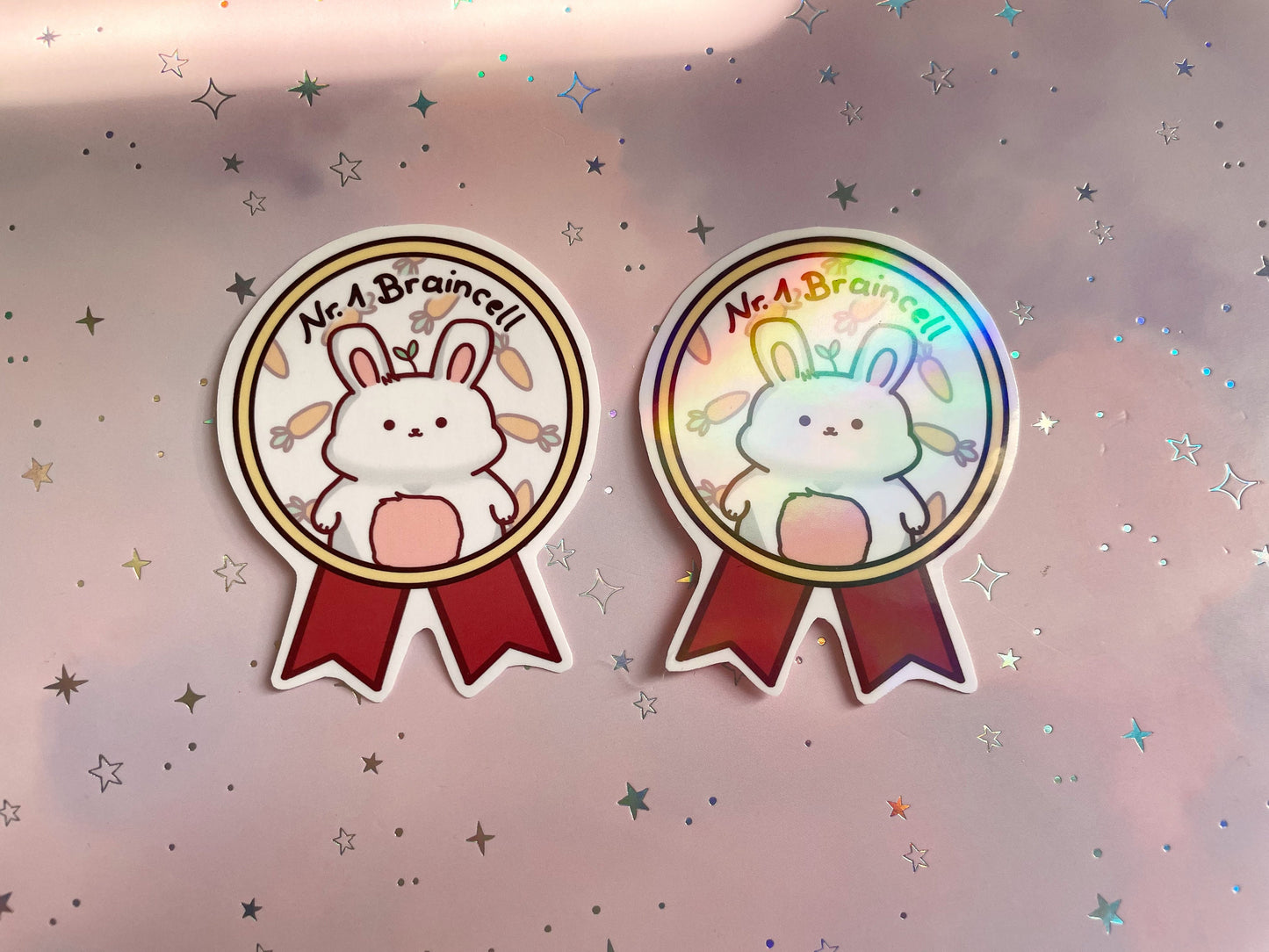 Nr.1 Braincell Bunny Sticker | Kawaii Bunny Meme Sticker