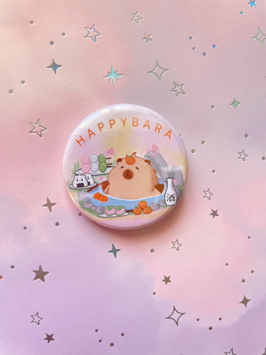 Capybara Button | Happybara Badge