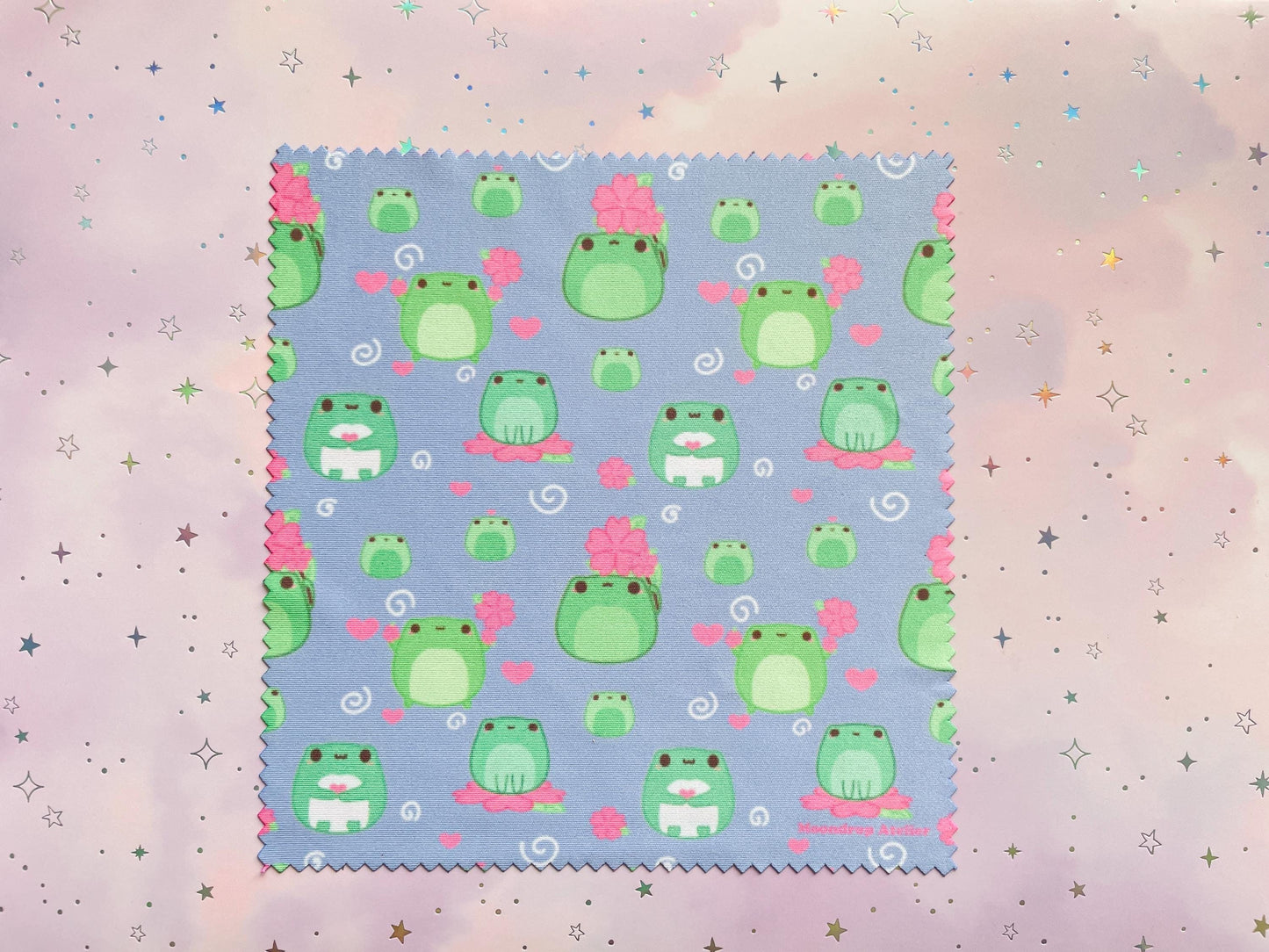 Sakura Frog Microfiber Cloth | Double sided