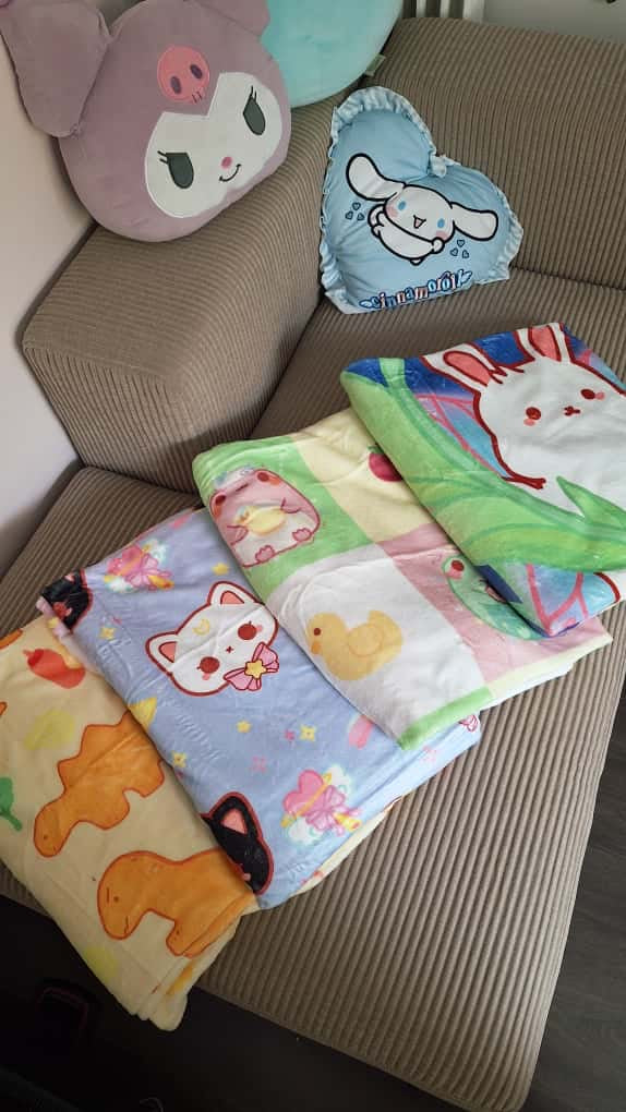 Bubble Tea Cow Cosy Blanket