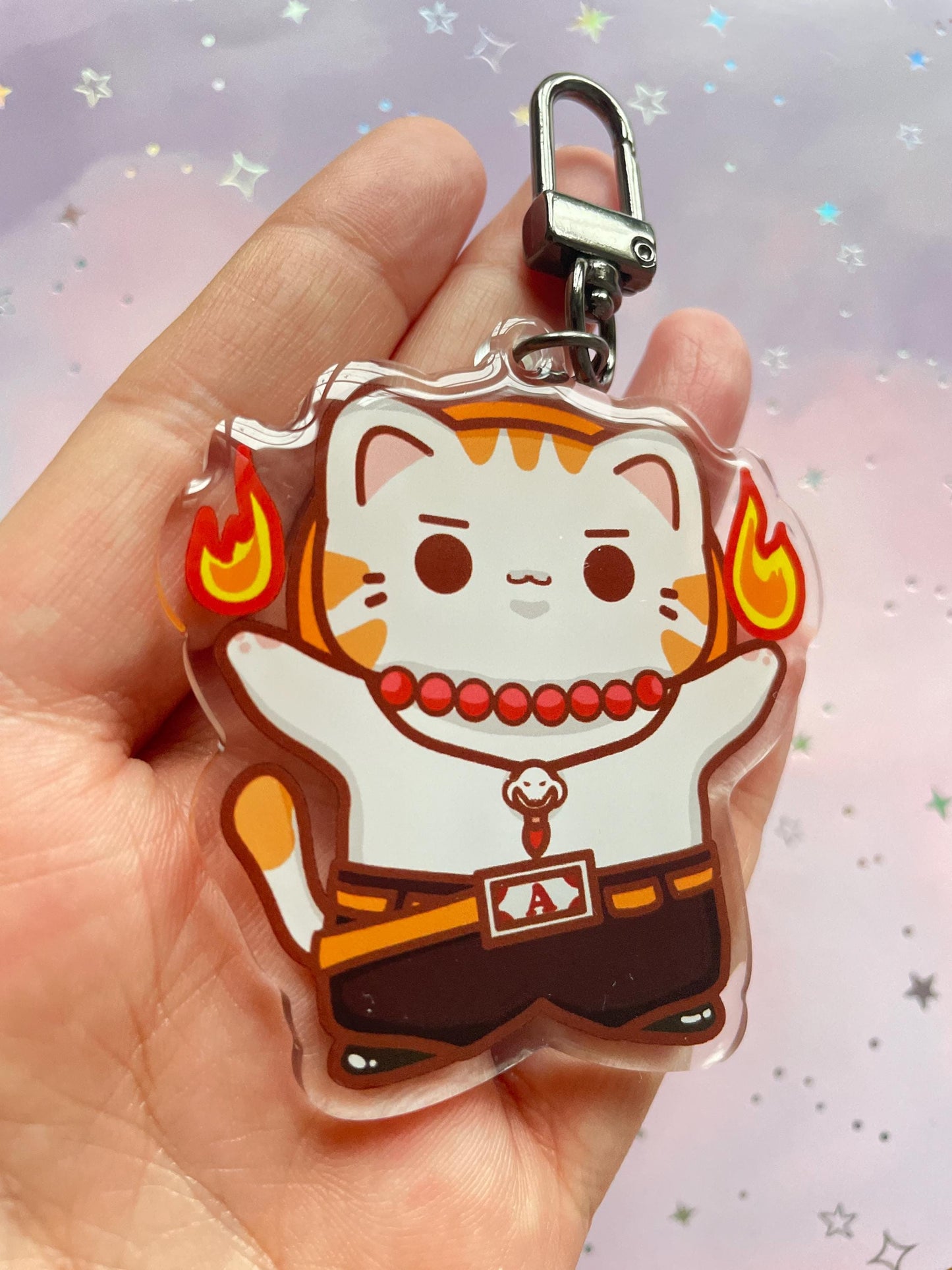 Fire Cat Pirate Keychain |Pirate King Series