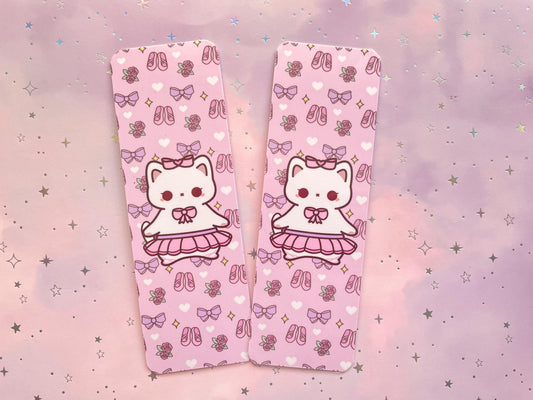 Ballerina Cat Bookmark | double sided