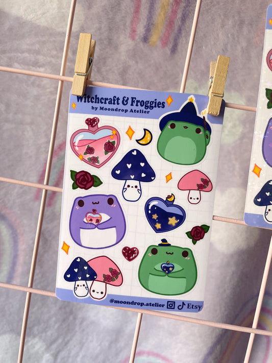 Magic Witchcraft Frog Stickersheet