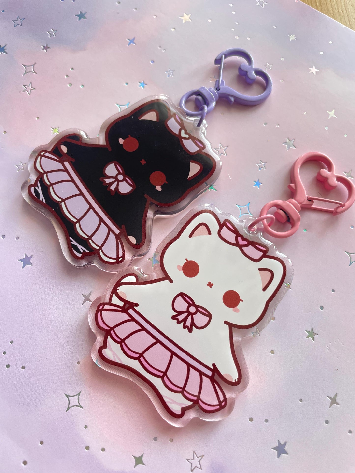 Cat Ballet Keychain