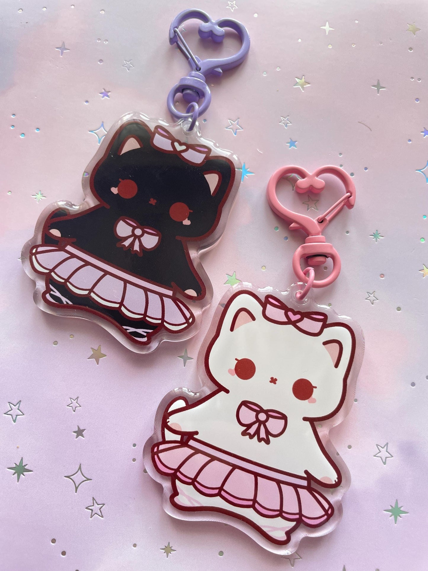 Cat Ballet Keychain