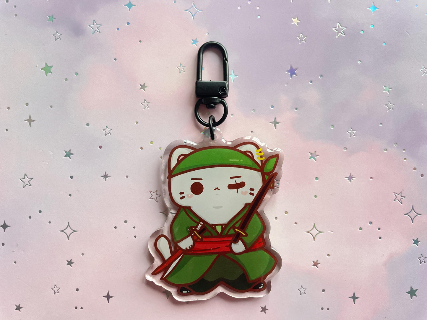 Samurai Cat Keychain | Pirate King Series