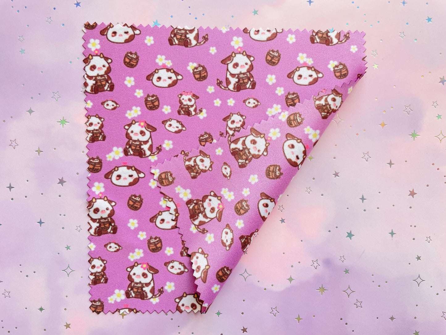 Bubble Tea Cow Microfiber Cloth | Double sided