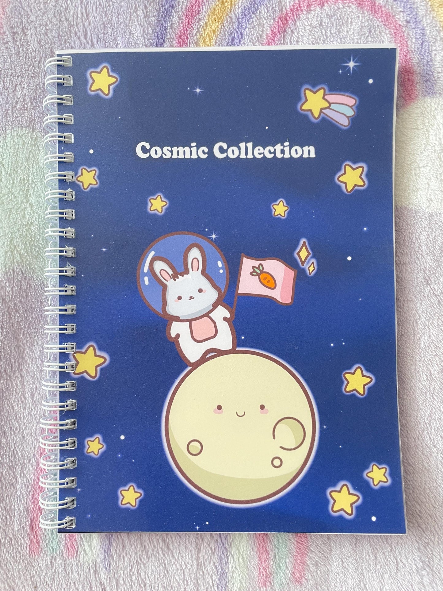 Bunny Astronaut Planet Sticker Album | Reusable Stickerbook | DIN A5