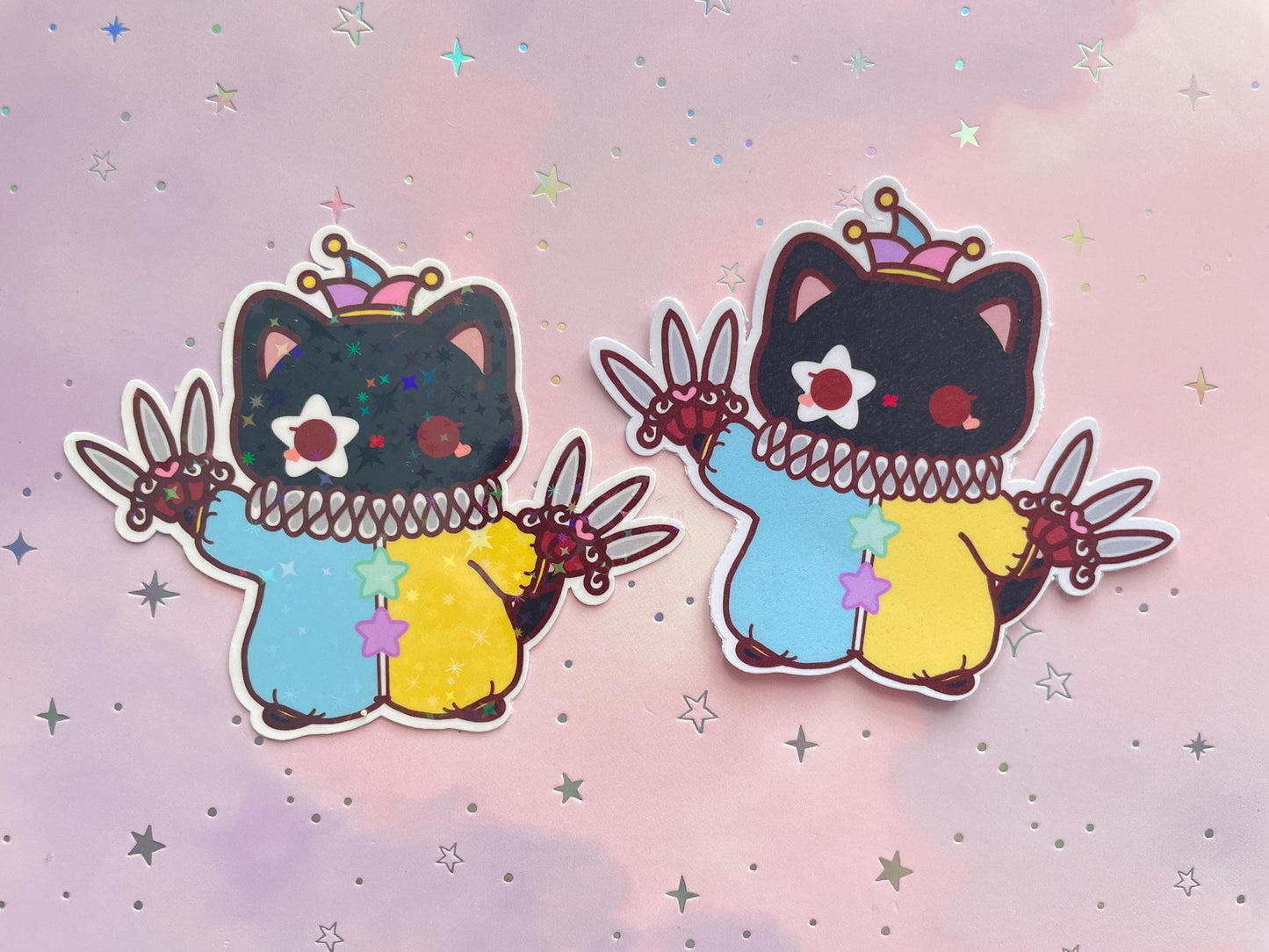 Cat Clown Sticker | Nero | Fabio | Milo