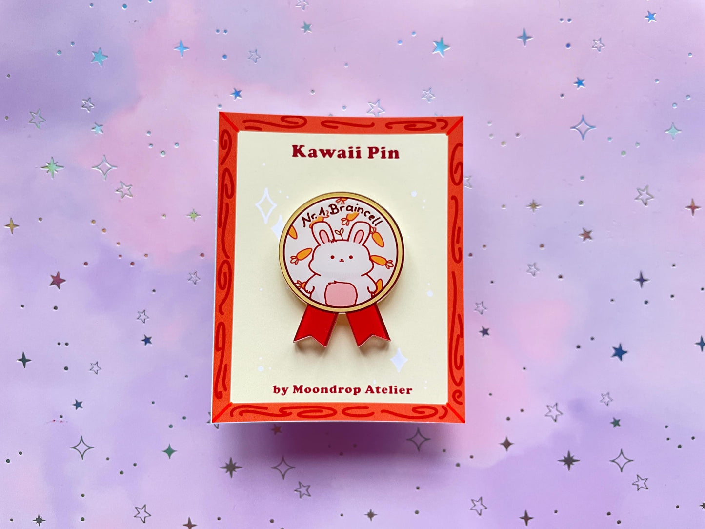Bunny Braincell Reward Pin | Nr.1 Braincell Pin | Couple BFF Gift