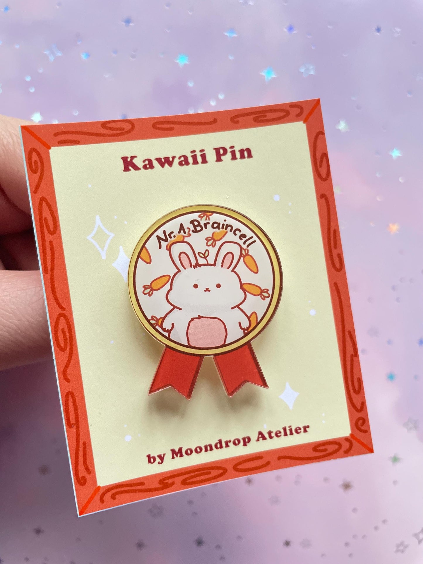Bunny Braincell Reward Pin | Nr.1 Braincell Pin | Couple BFF Gift