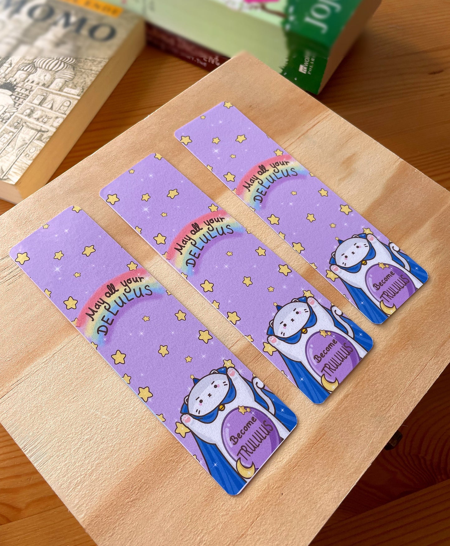 Cat and Bunny Magical Bookmark | double sided