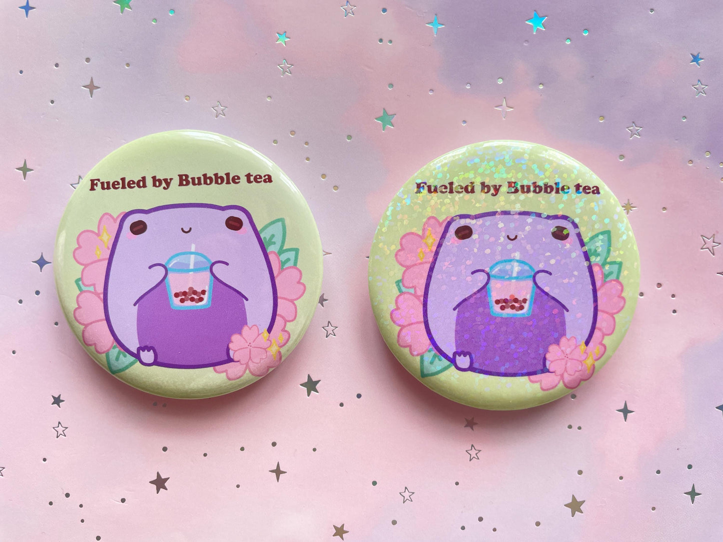 Bubble Tea Badge | Froggy Button