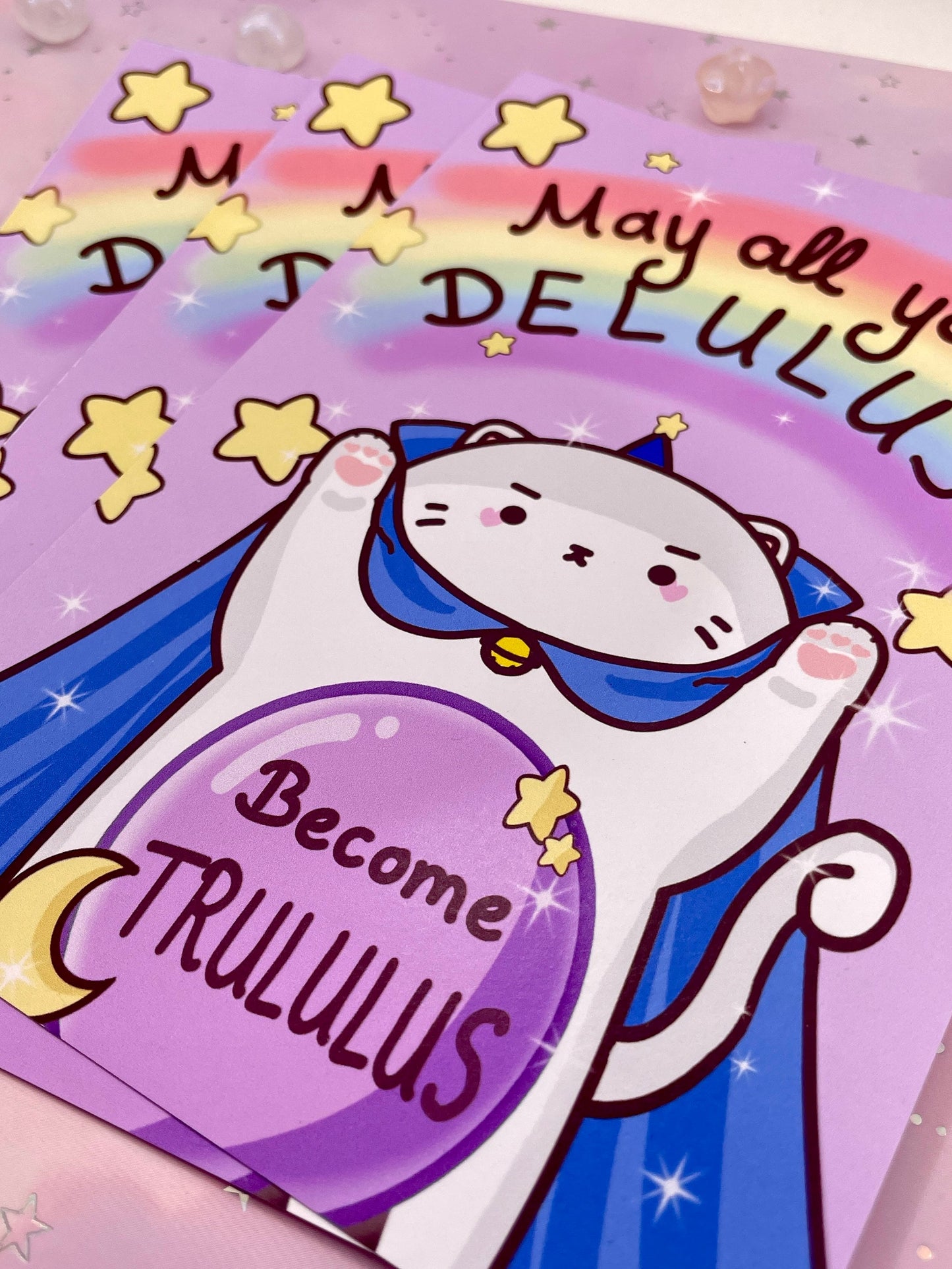 Delulu Magician Cat Artprint | DIN A6