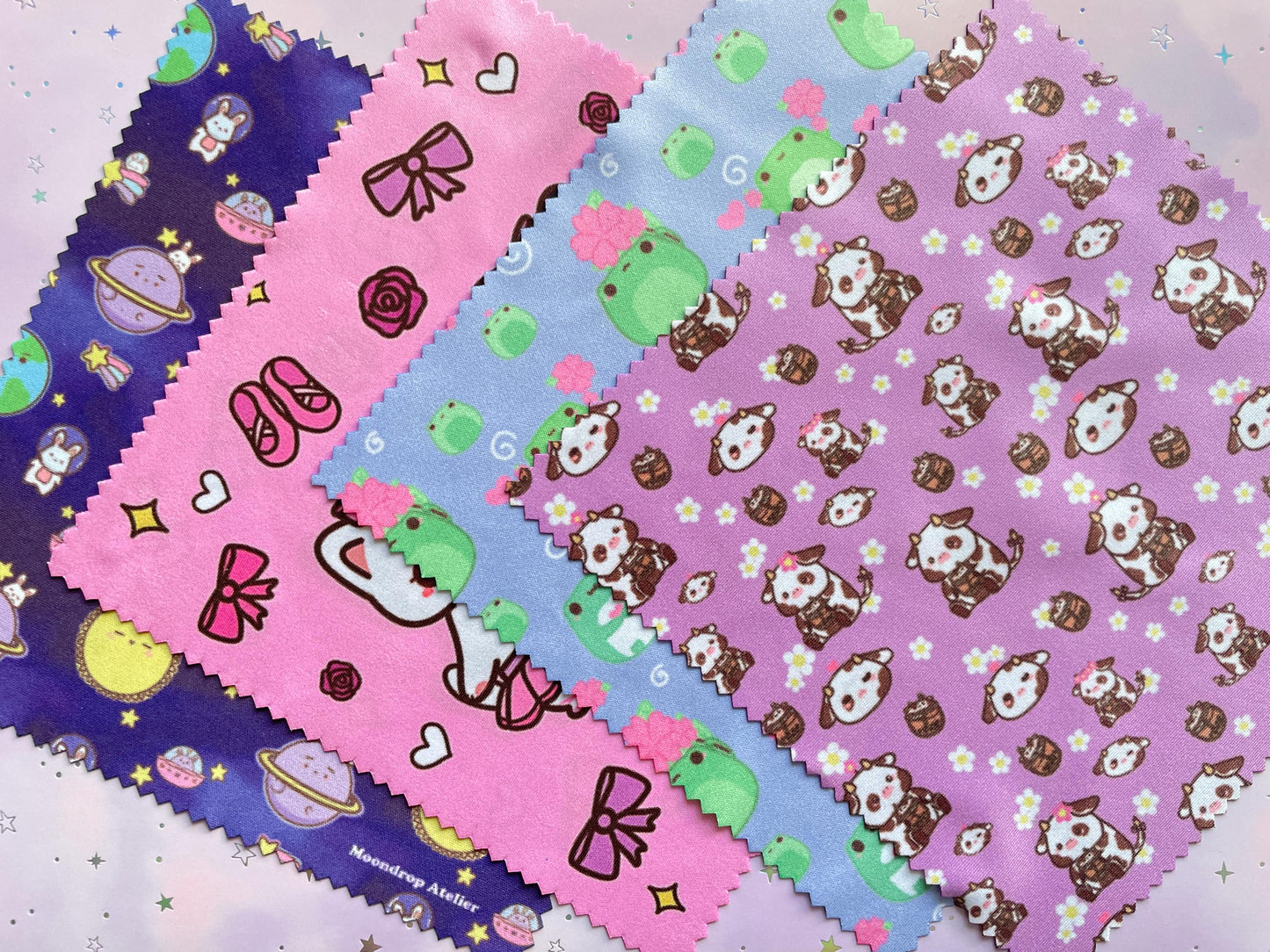 Bubble Tea Cow Microfiber Cloth | Double sided