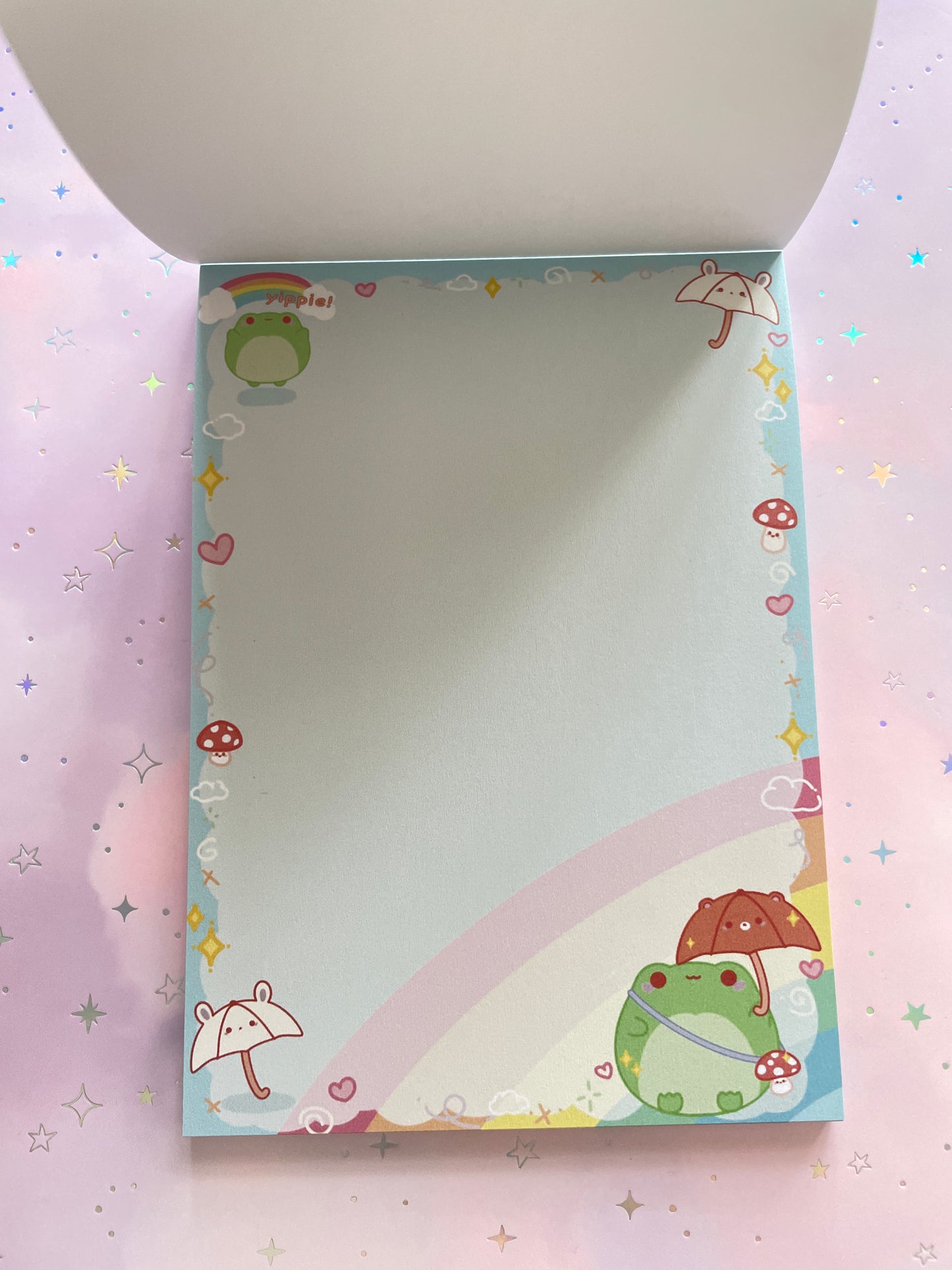 Rainbow Frog Notepad | DIN A6 | 50 pages