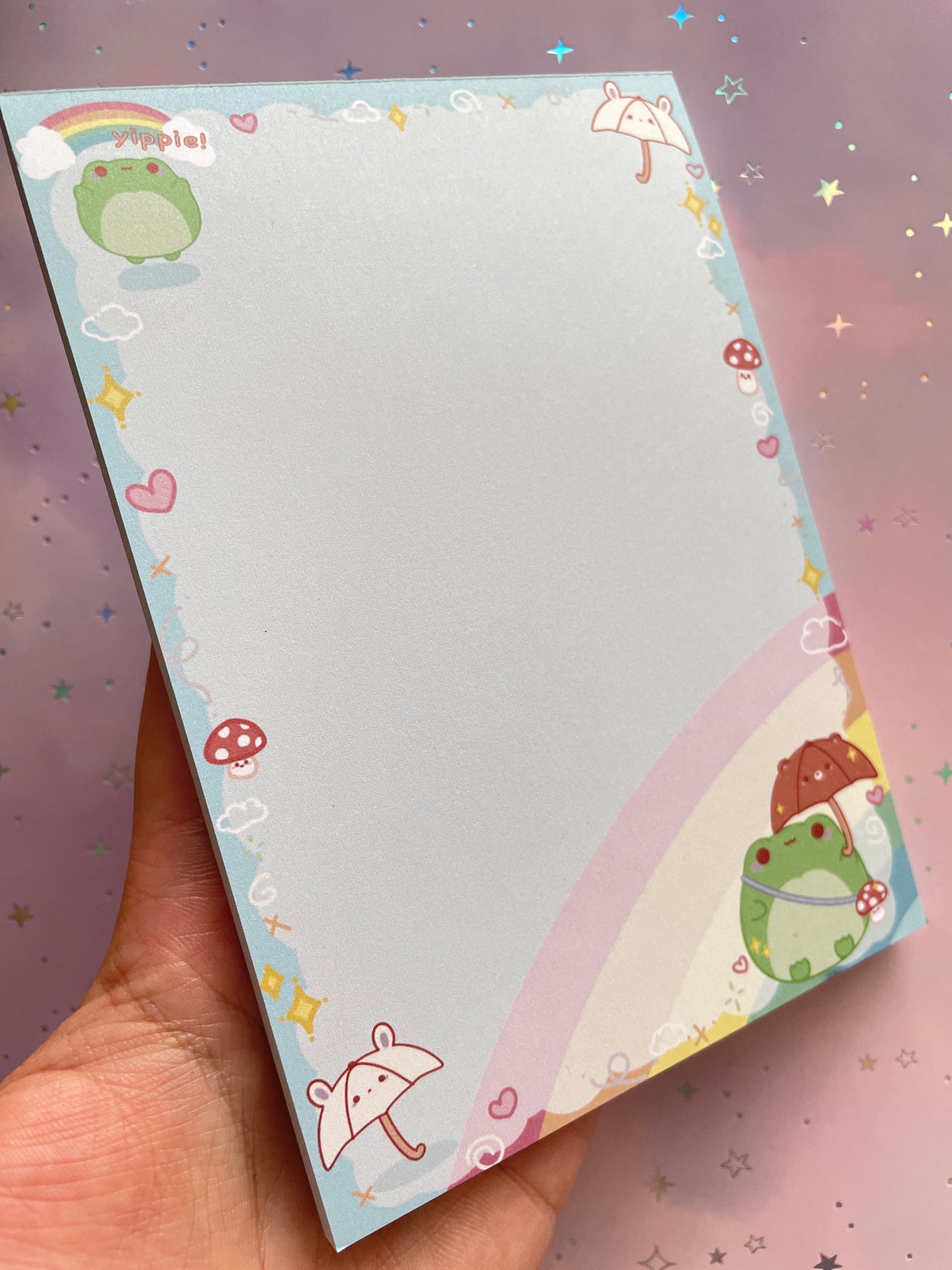 Rainbow Frog Notepad | DIN A6 | 50 pages