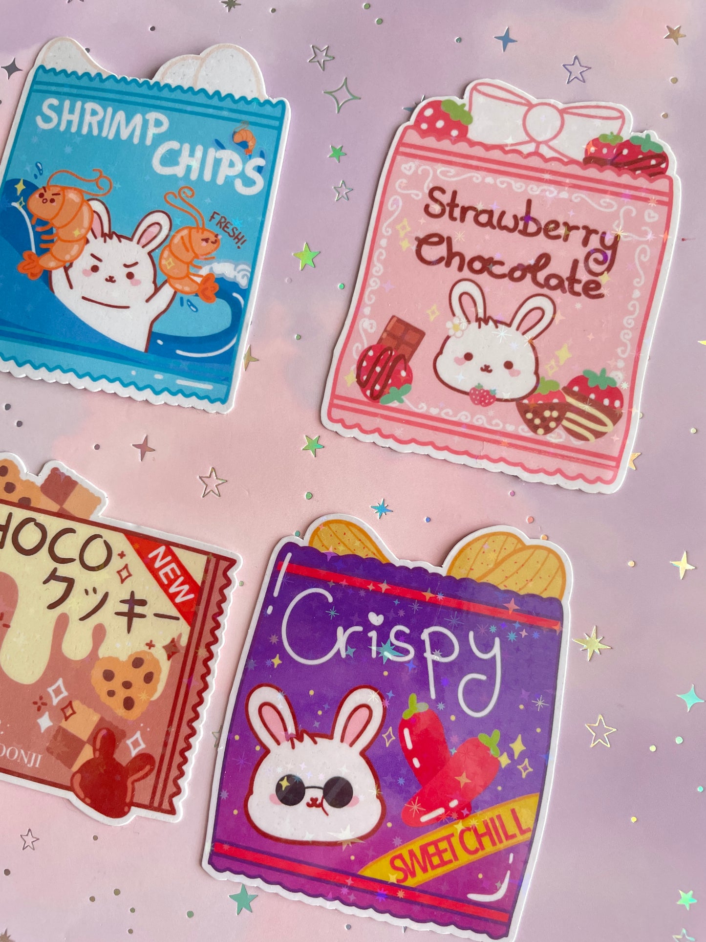 Bunny Asian Candy Sticker | Snack Sticker | Candy Set