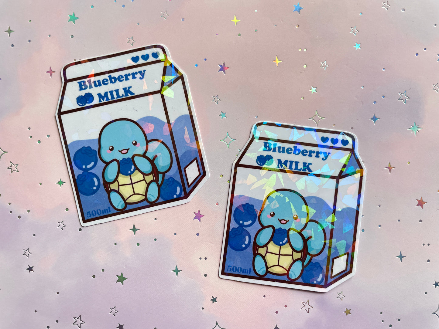 Turtle Monster Blueberry Milk Sticker