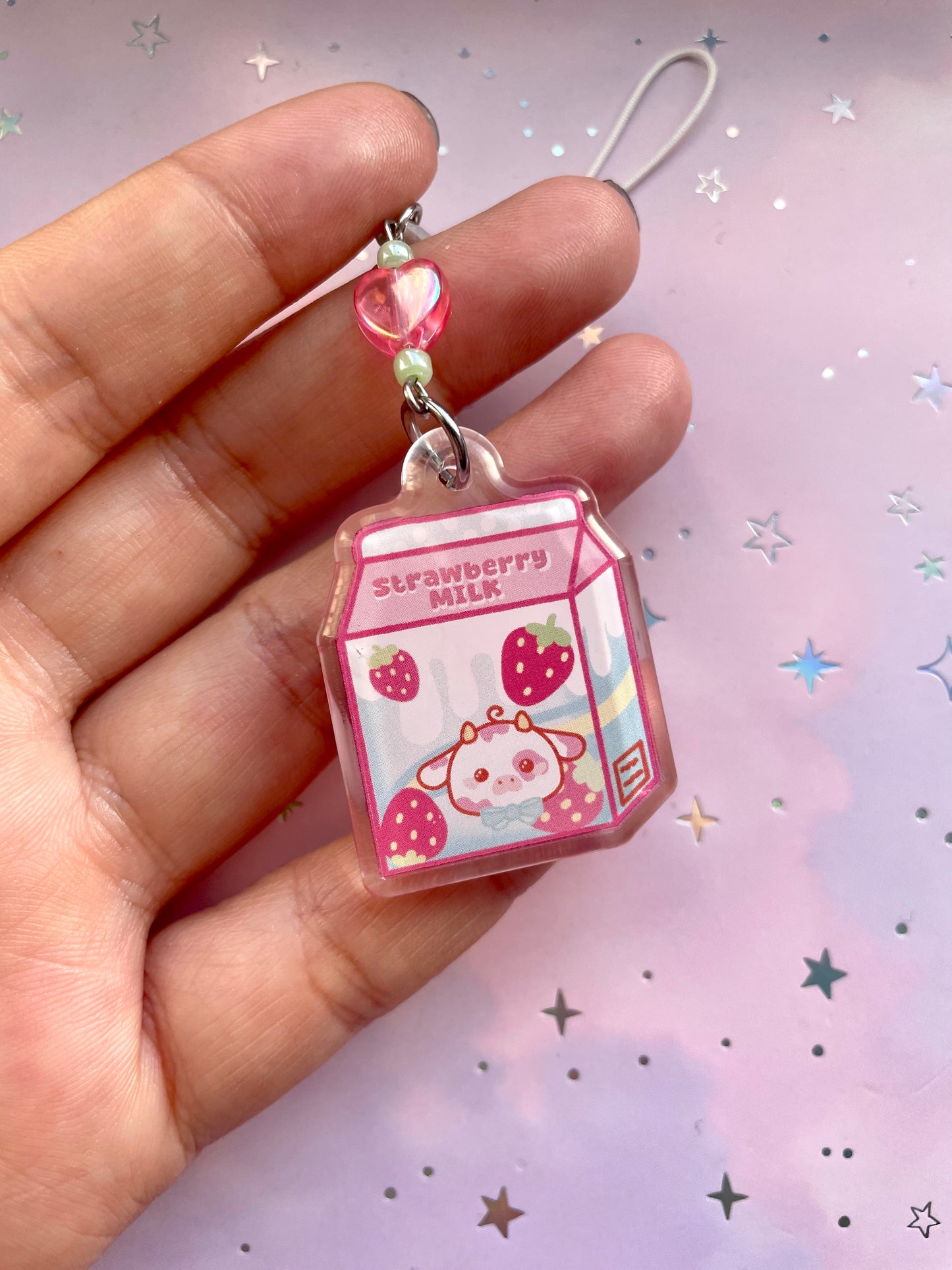 Strawberry Milk Phonecharm