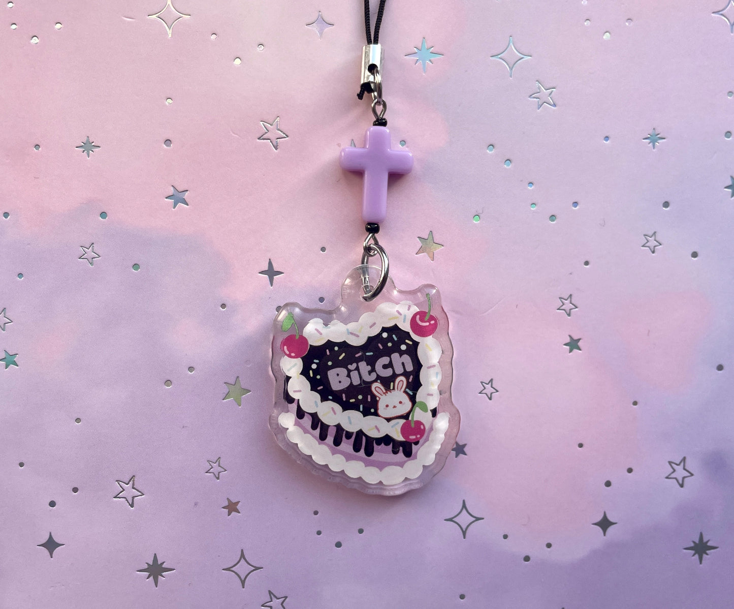 Btch Bunny Cake Phonecharm