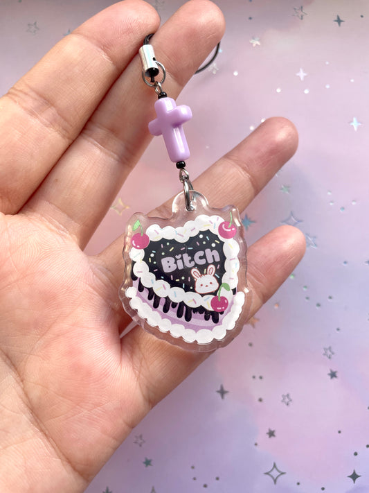 Btch Bunny Cake Phonecharm