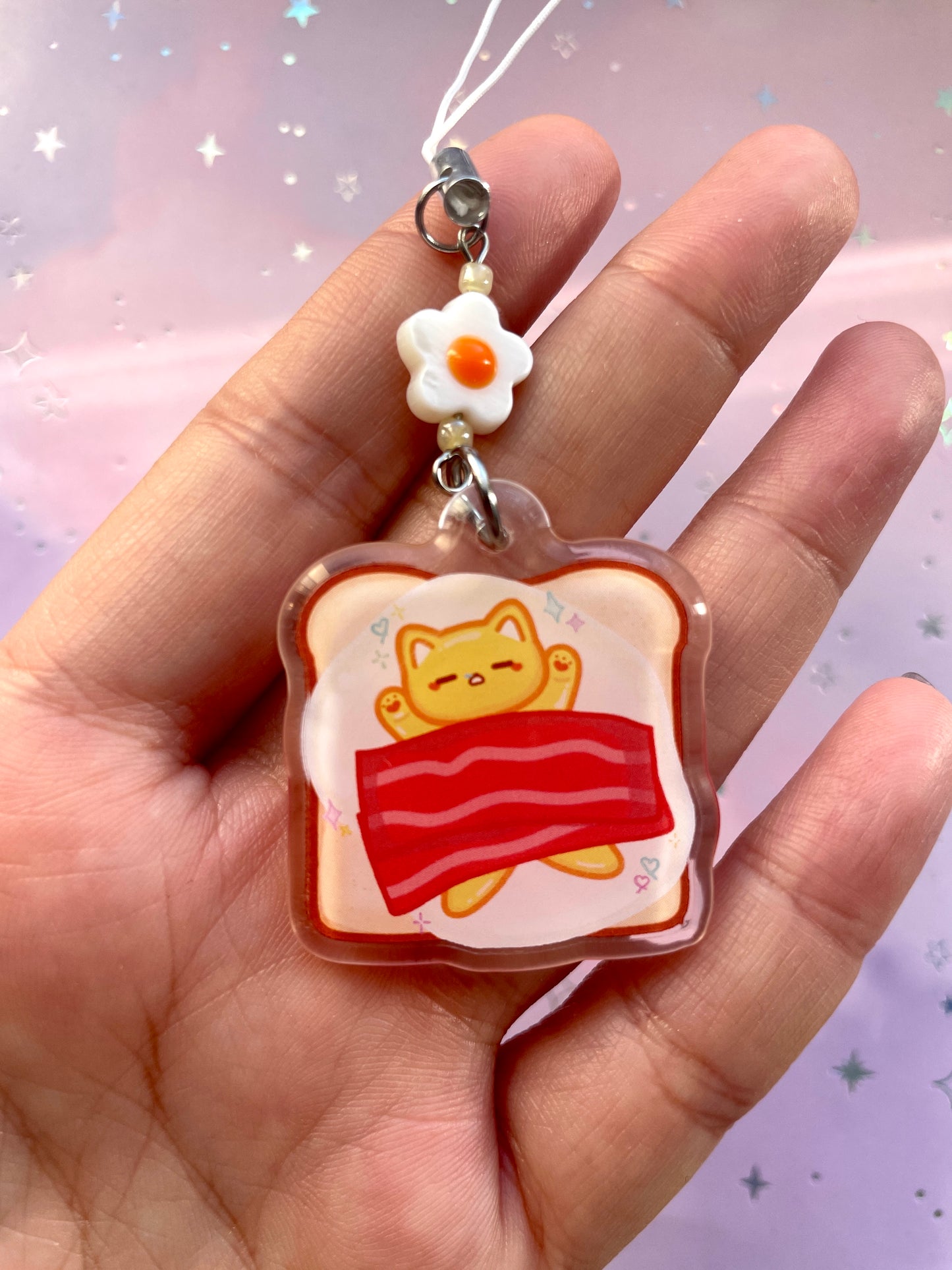 Cat Bacon Egg Toast Phonecharm