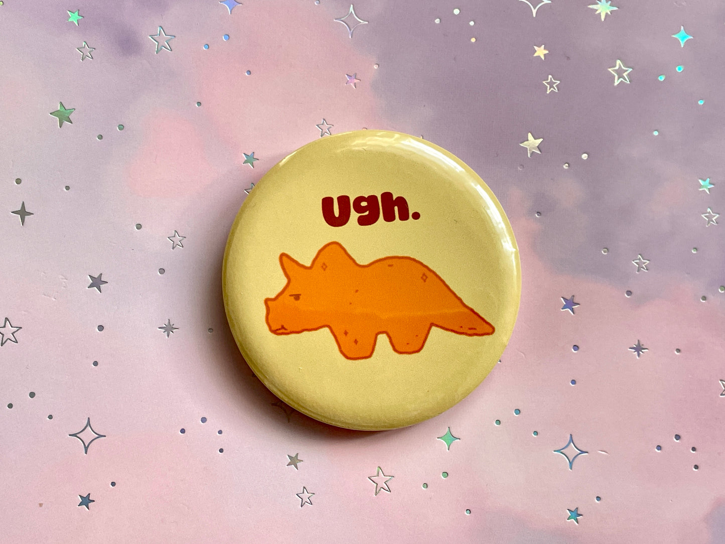 Triceratops 'Ugh' Badge