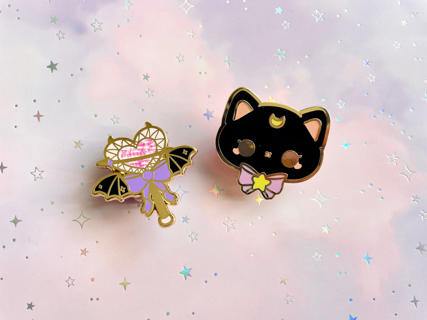 Magical Demonic Cat Set | Hard Enamel Pin