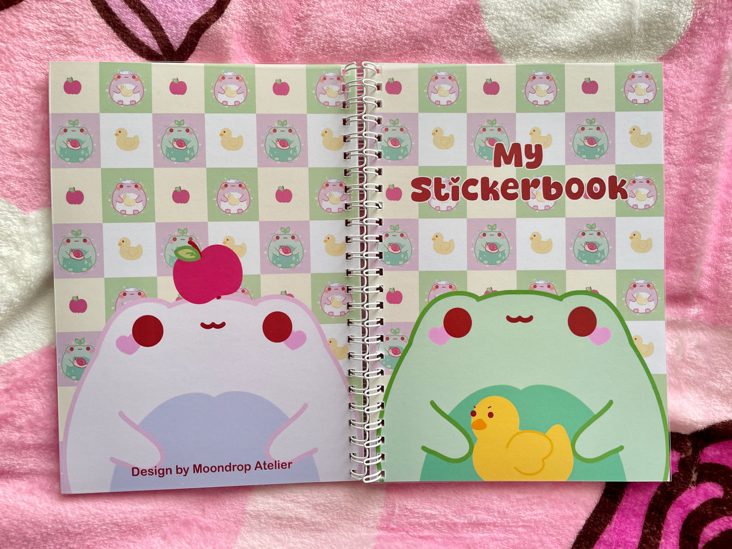 Silly Frog Duo Sticker Album | Reusable Stickerbook | DIN A5