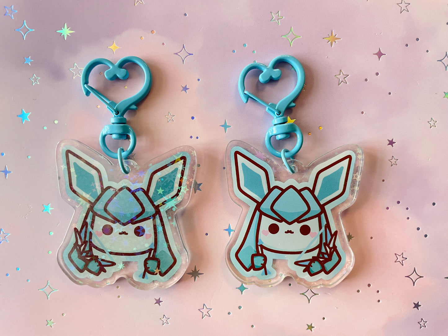 Elemental Fox Keychain Holo