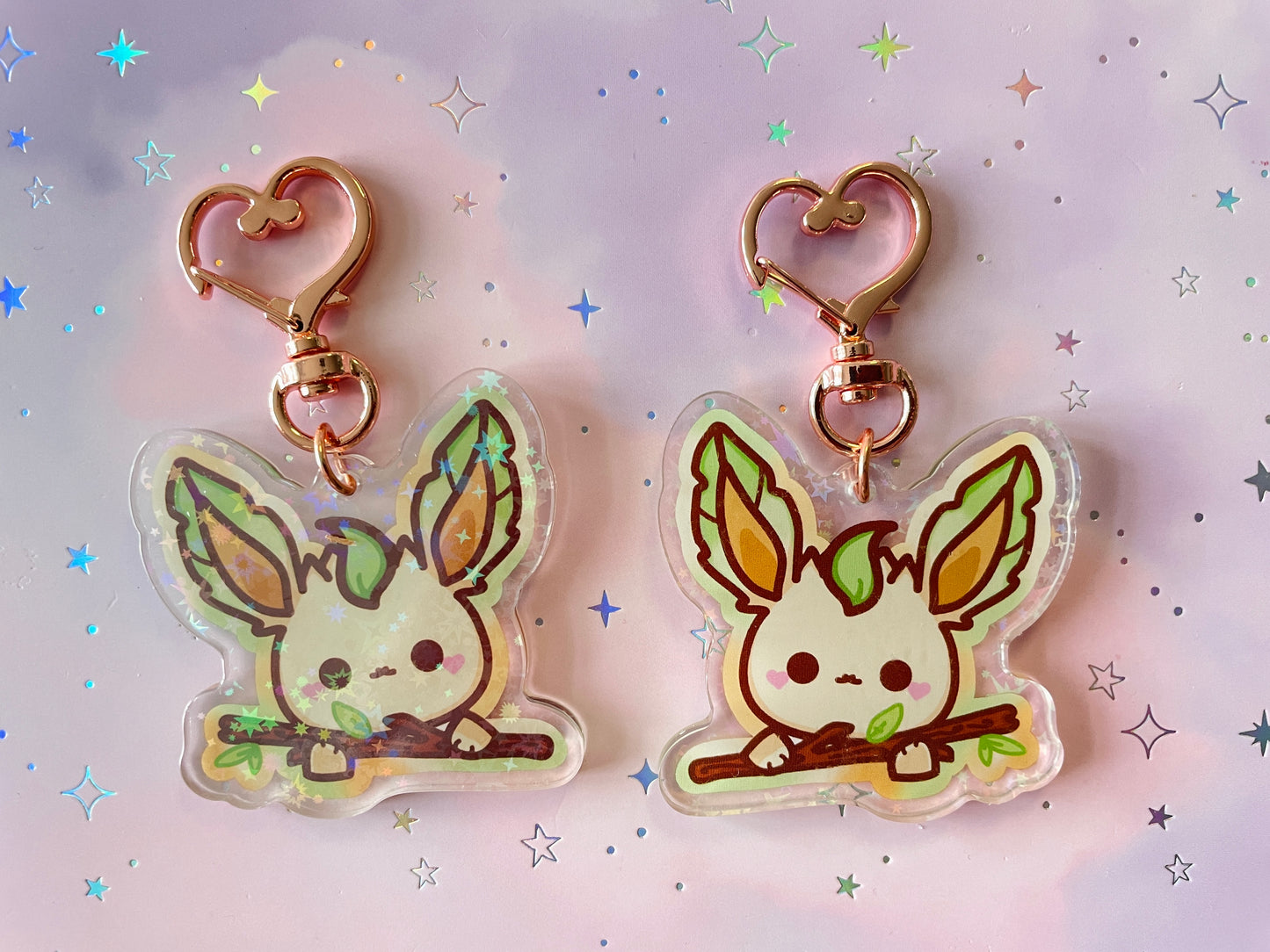 Elemental Fox Keychain Holo