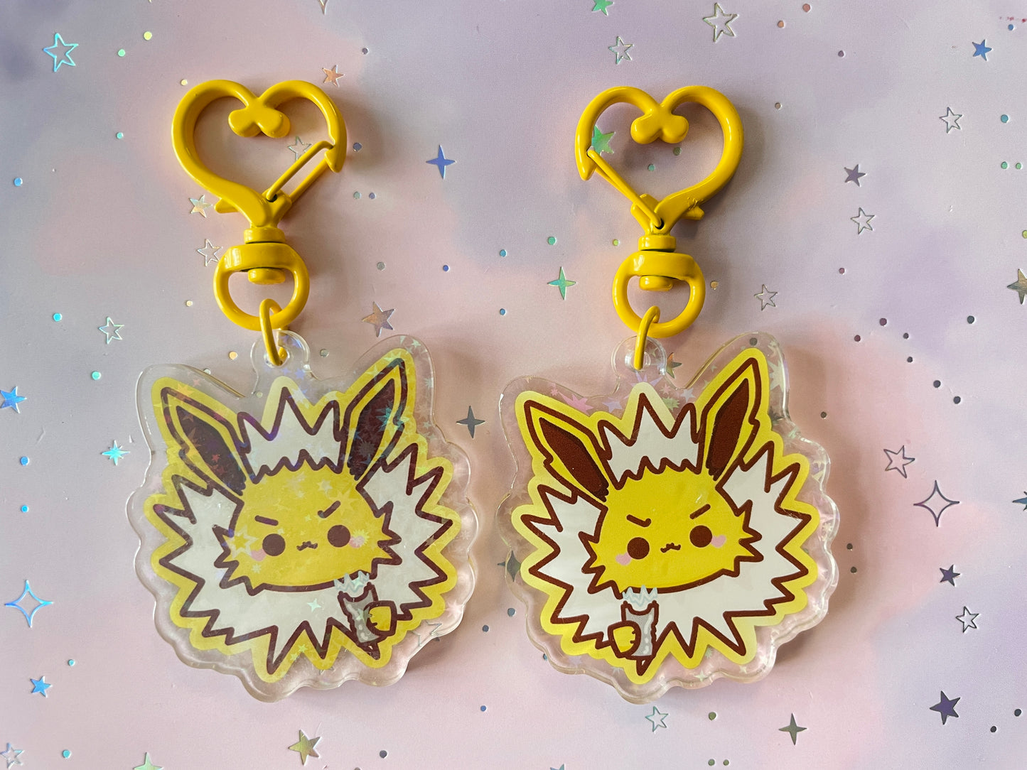 Elemental Fox Keychain Holo