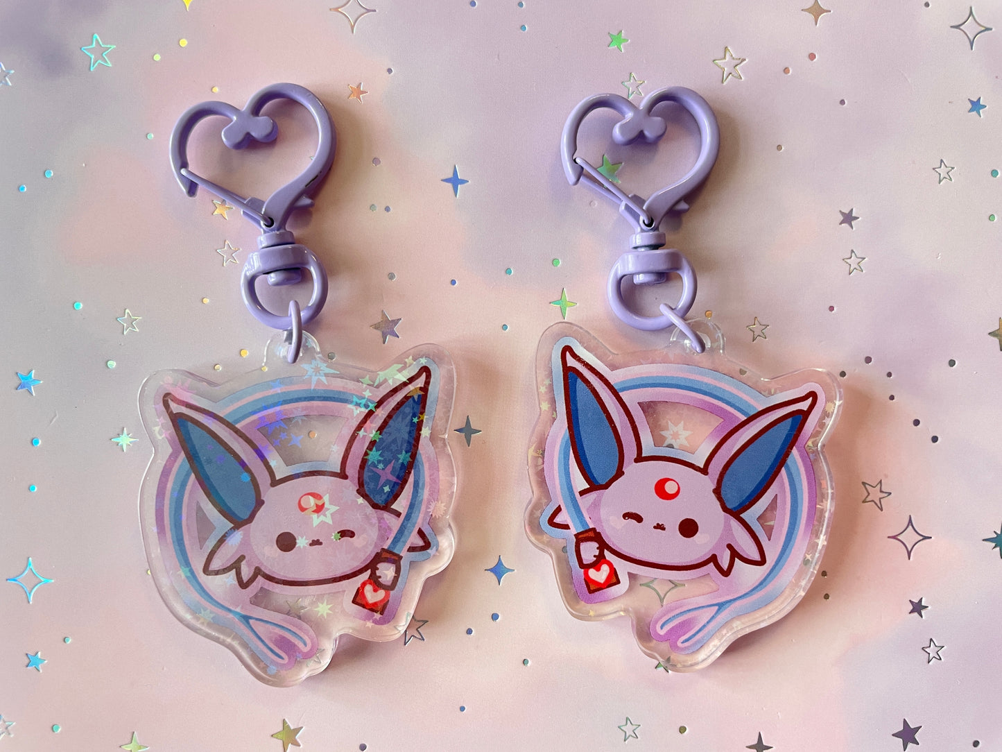 Elemental Fox Keychain Holo