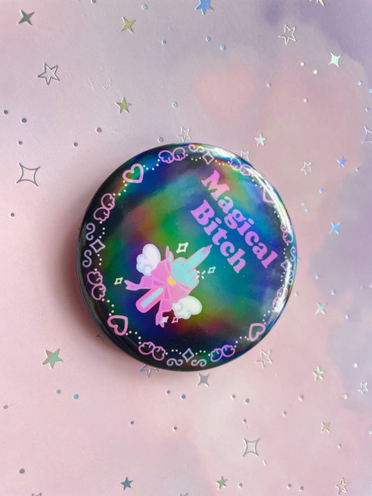 Magical B*tch Button | Baddie Pin