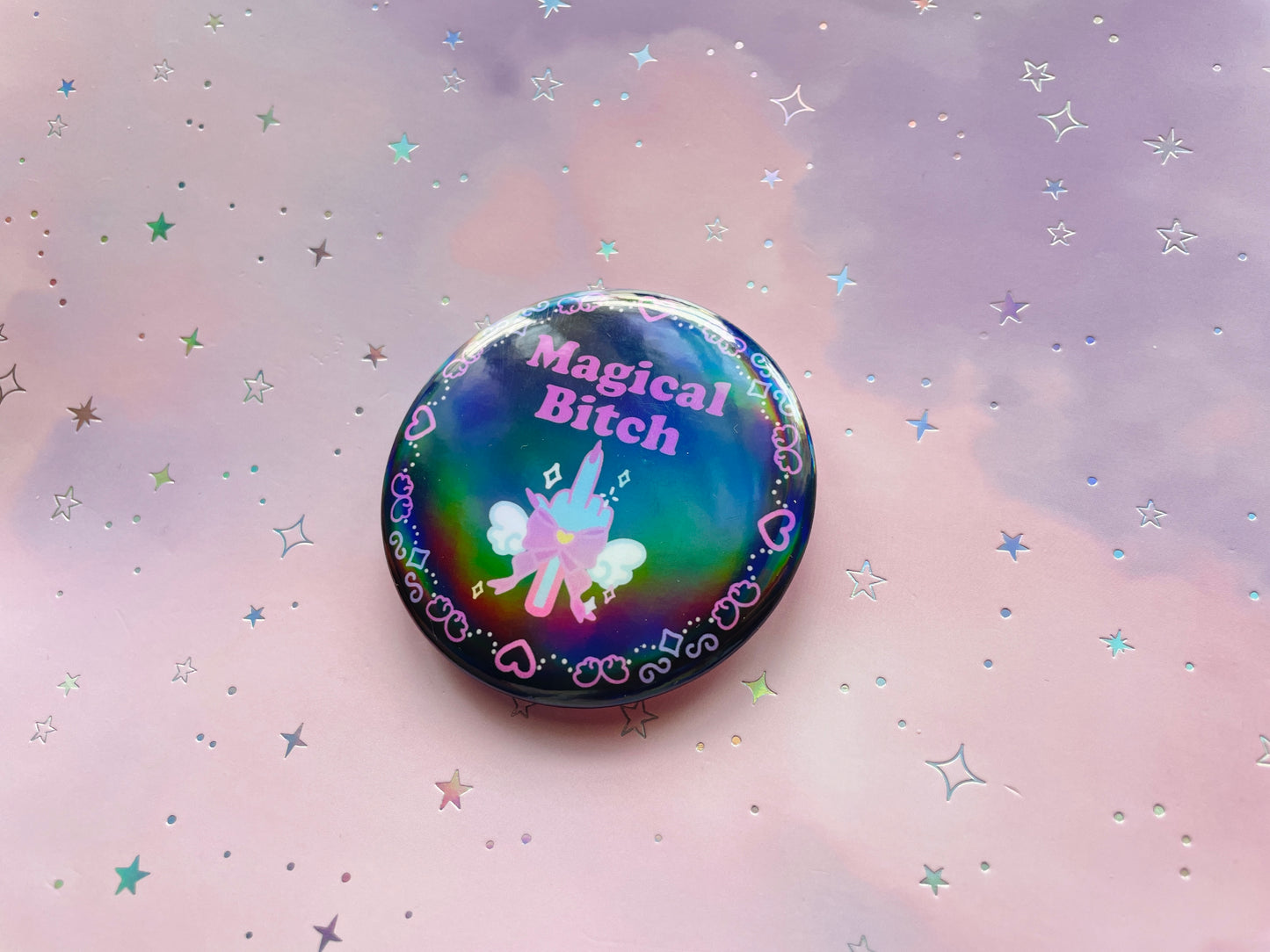 Magical B*tch Button | Baddie Pin