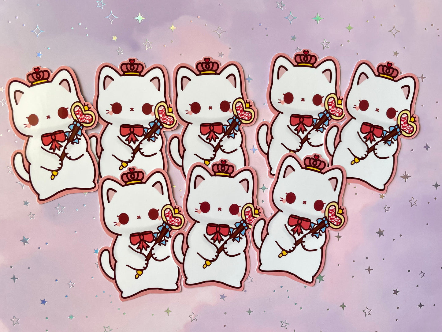 Cat Queen Aufkleber | Kawaii Cat Sticker