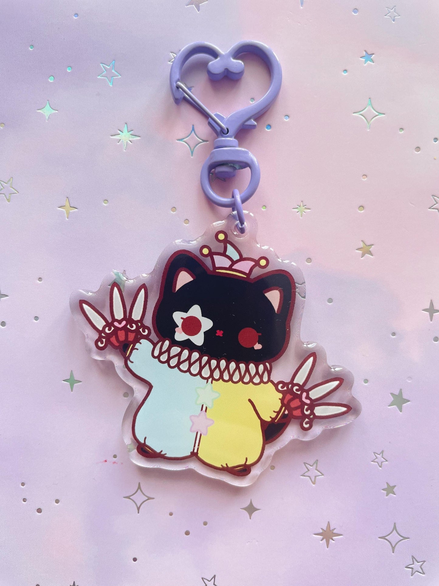 Cat Clown Keychain | Nero | Fabio | Milo