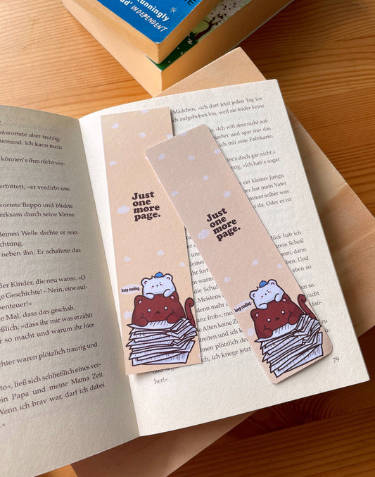 Cat and Bunny Magical Bookmark | double sided