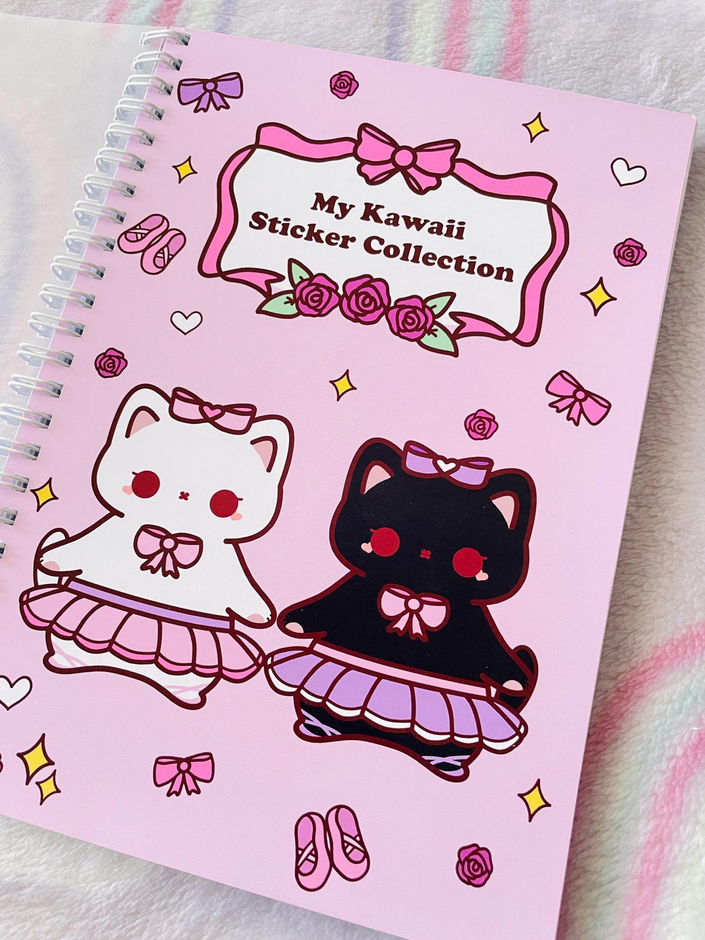 Ballerina Cat Sticker Album | Reusable Stickerbook | DIN A5