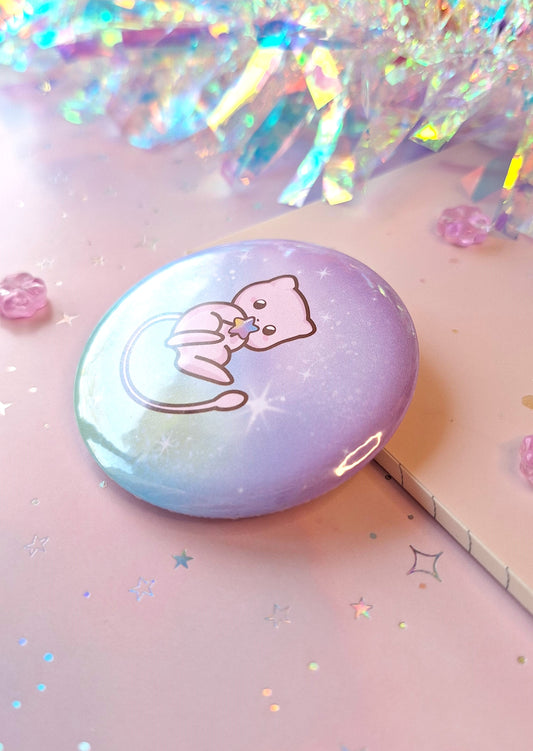Mew Button | Magical Bubble Badge