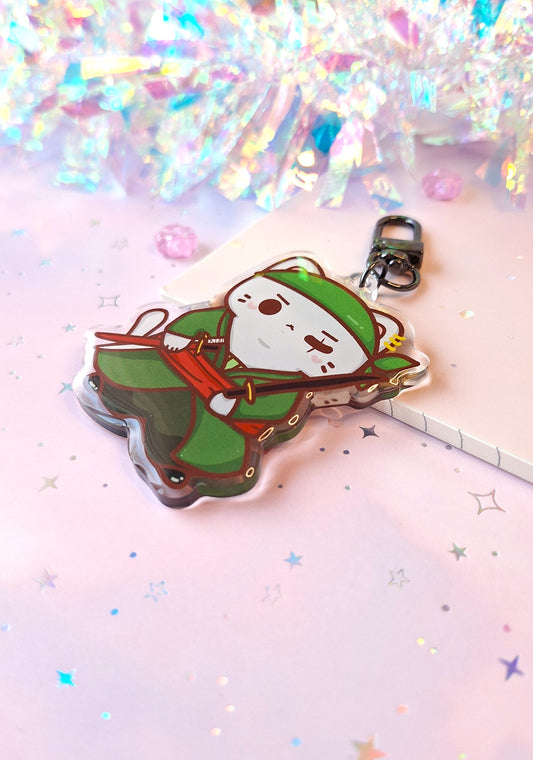 Zoro One Piece Cat Keychain