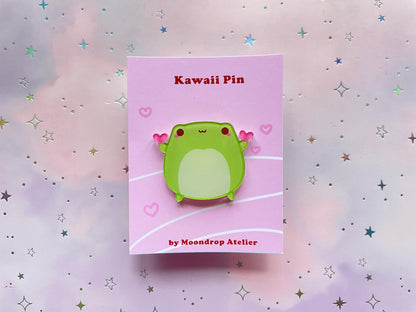 Heart Frog Pin | Lovely Frog Pin