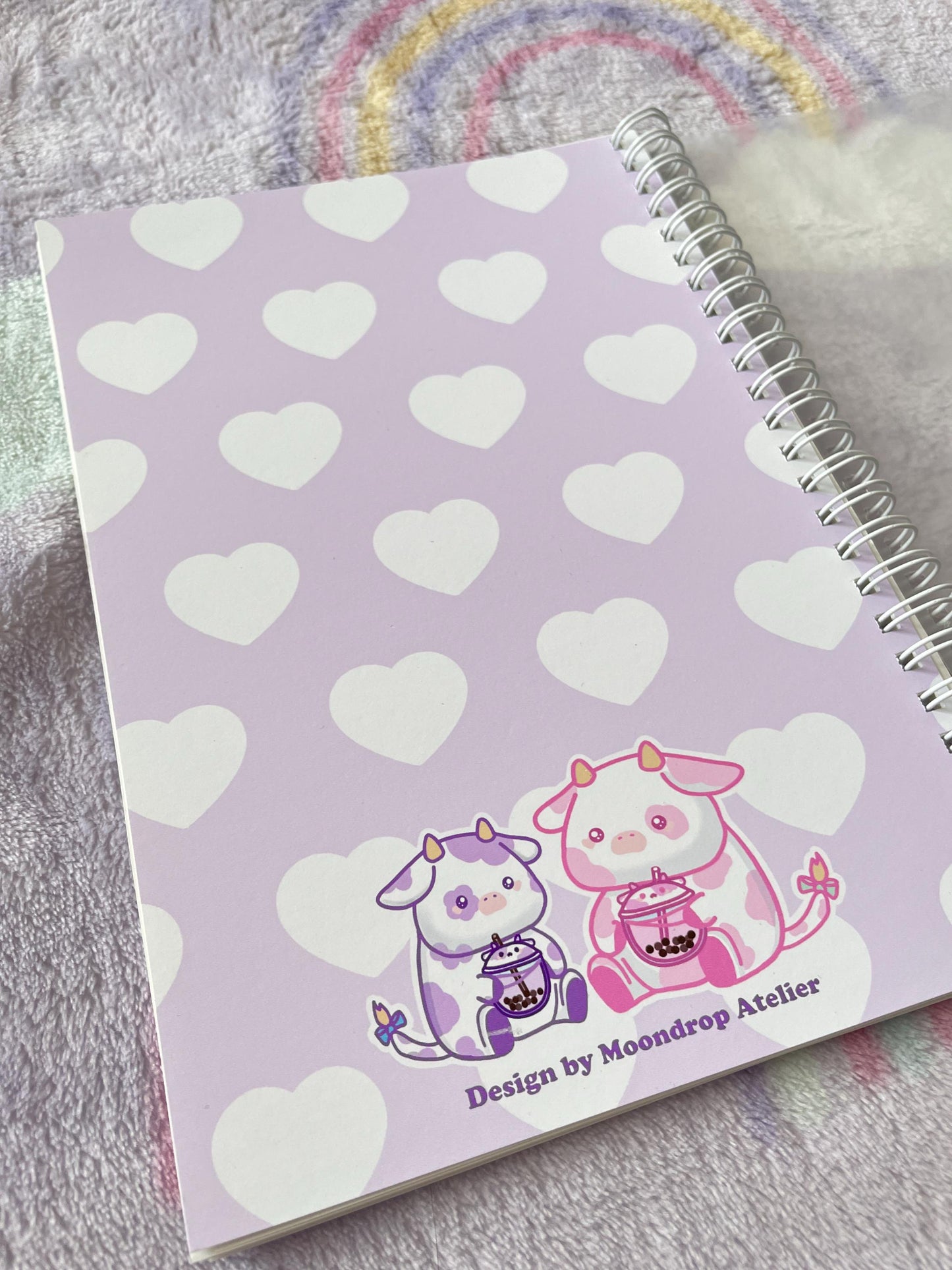 Bubble Tea Cow Sticker Album | reusable Stickerbook