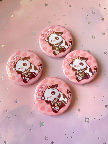 Bubble Tea Cow Button