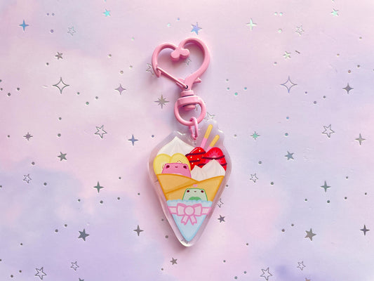 Frog Japanese Crepe Keychain