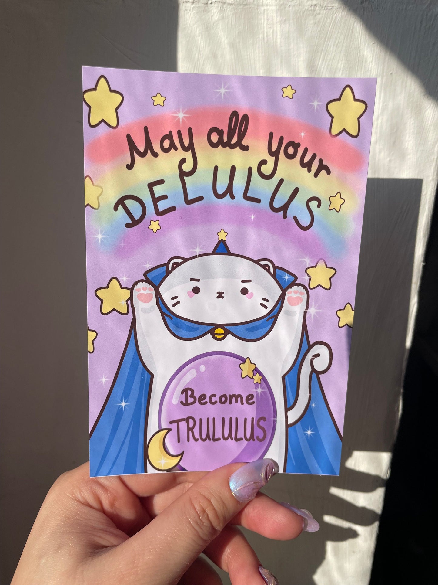 Delulu Magician Cat Artprint | DIN A6
