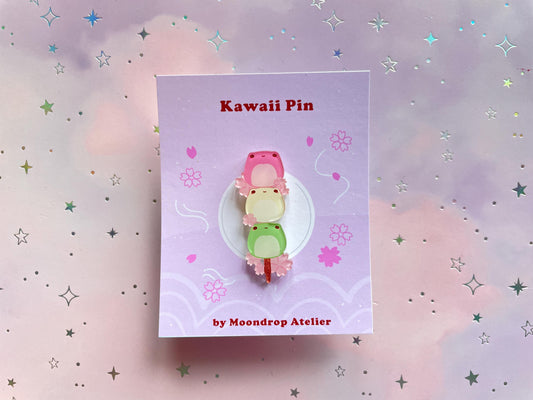 Dango Frog Pin | Sakura Mochi Pin